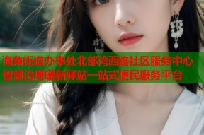 海角街道办事处北部湾西路社区服务中心智慧治理暖新驿站一站式便民服务平台